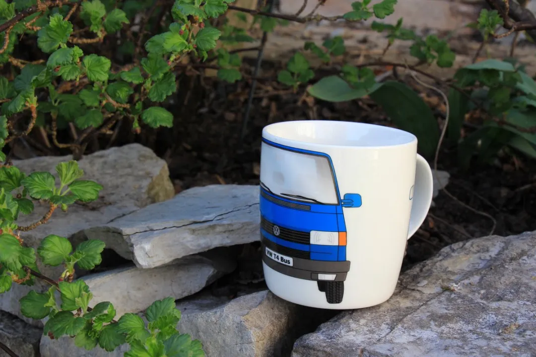 Volkswagen T4 Bulli Mok 370ml - Blauw