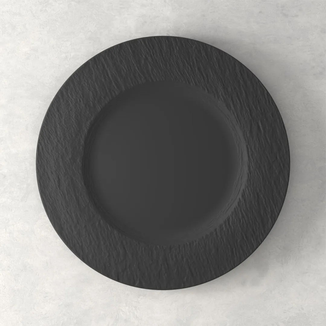 Villeroy & Boch Manufacture Rock Dinerbord - Ø27cm - Zwart - afbeelding 6 van 6