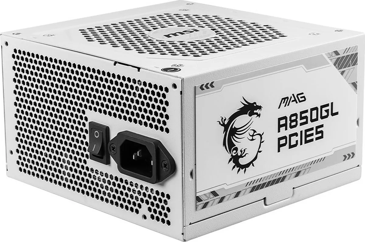 MSI MAG A850GL PCIE5 Voeding 850W - Wit