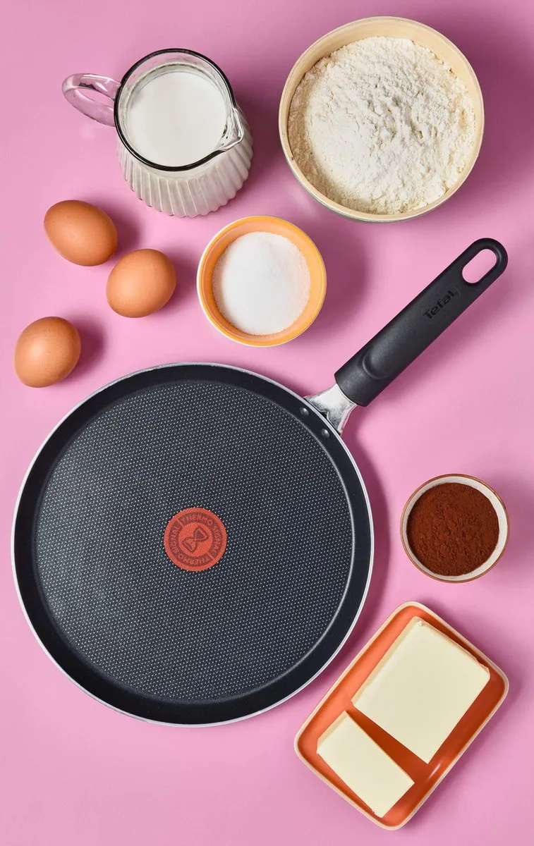 Tefal Cook & Clean Pannenkoekenpan 25cm - Zwart