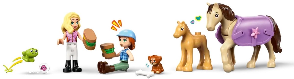 LEGO 42695 - Friends paard en veulen met paardentrailer