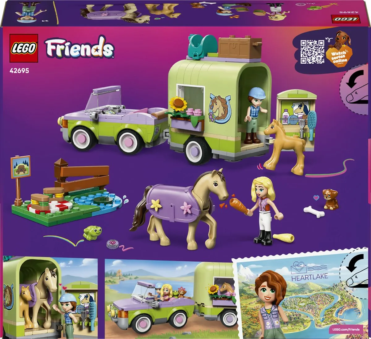 LEGO Friends Paard en Veulen 42695 - 279 Stukken - Multicolor - afbeelding 6 van 6