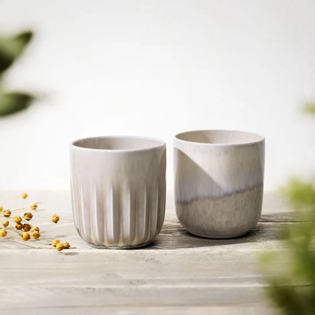 Villeroy & Boch Mokken Perlemor Sand - 290ml - 2 Stuks