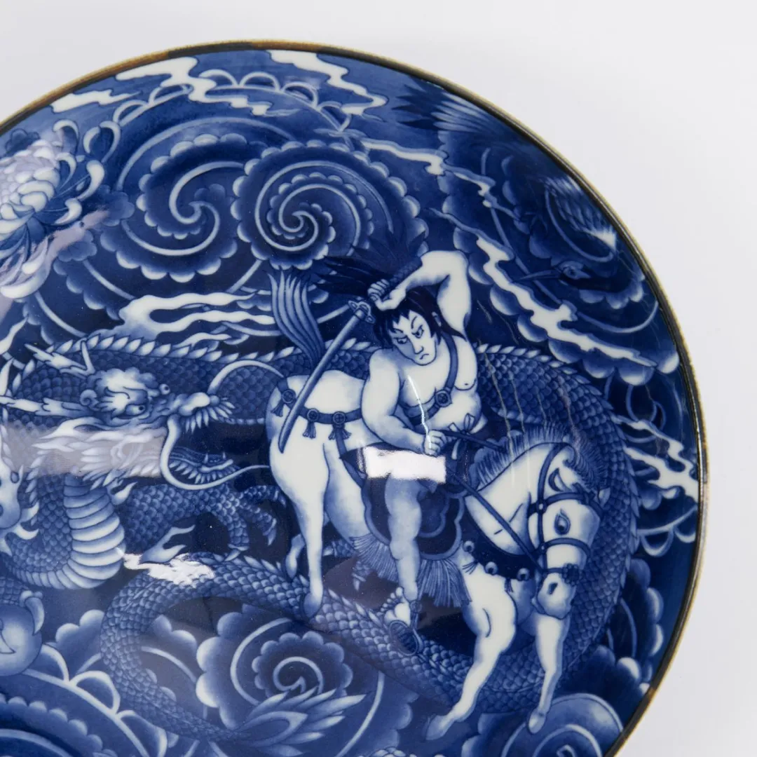 Tokyo Design Studio Yakuza Draken Ramenbowl - Kom 1600ml - Blauw