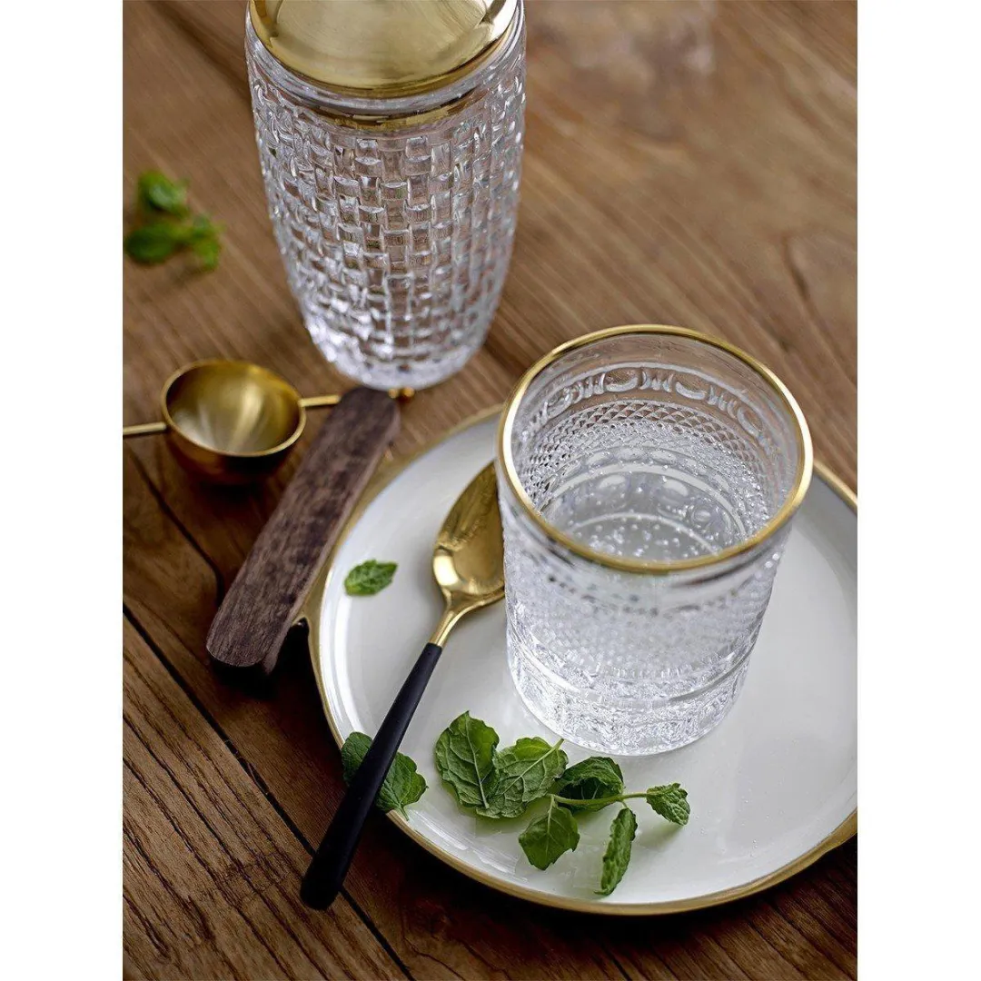 Bloomingville Cocktailshaker 400ml - Goud - 3-delig