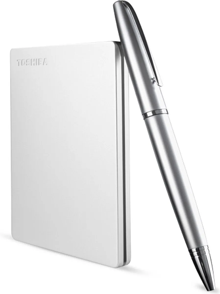 Toshiba Canvio Slim 2TB Externe Harde Schijf - Zilver