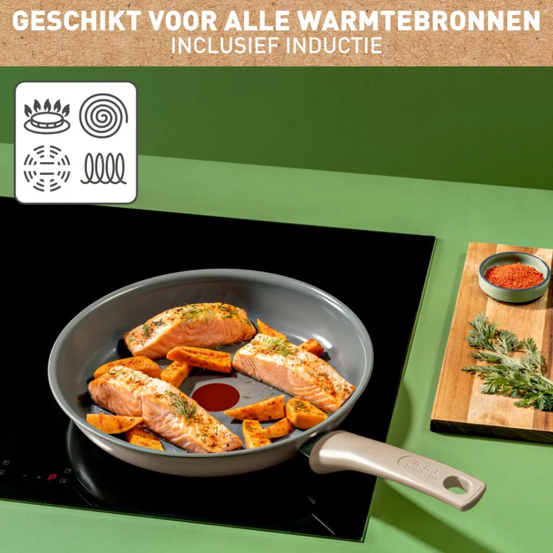 Tefal Revive Koekenpan 24cm Keramisch - PFAS-vrij