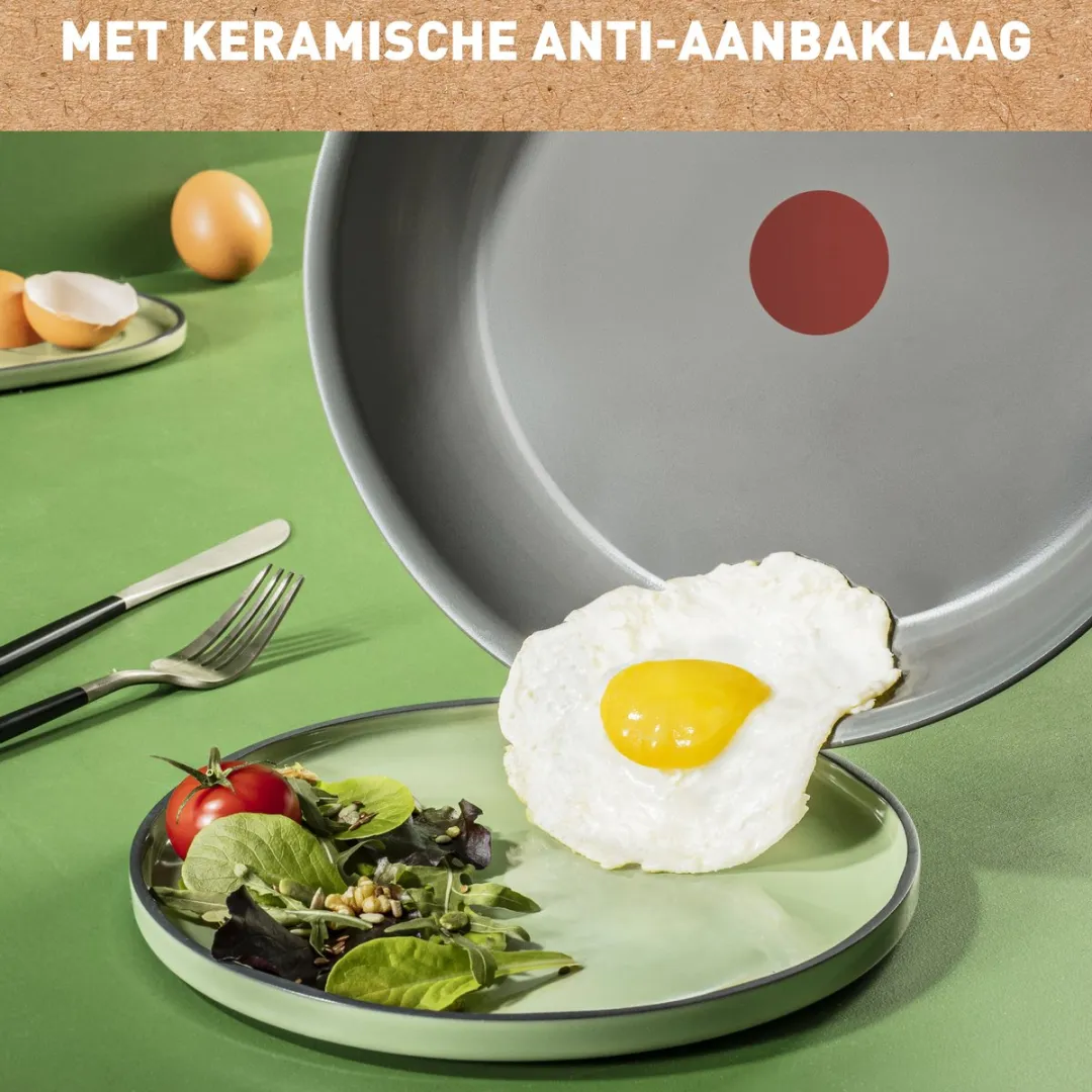 Tefal Revive Koekenpan 24cm Keramisch - PFAS-vrij