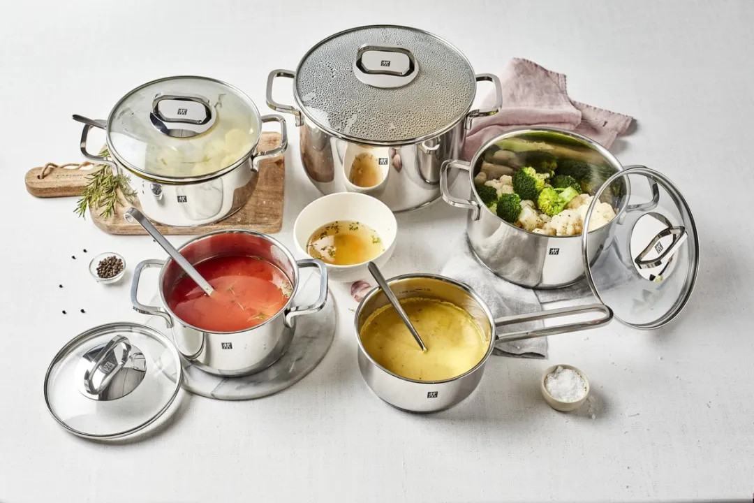 Zwilling Quadro Kookpannenset 5-delig - Zilver - 9 Stuks - afbeelding 2 van 6