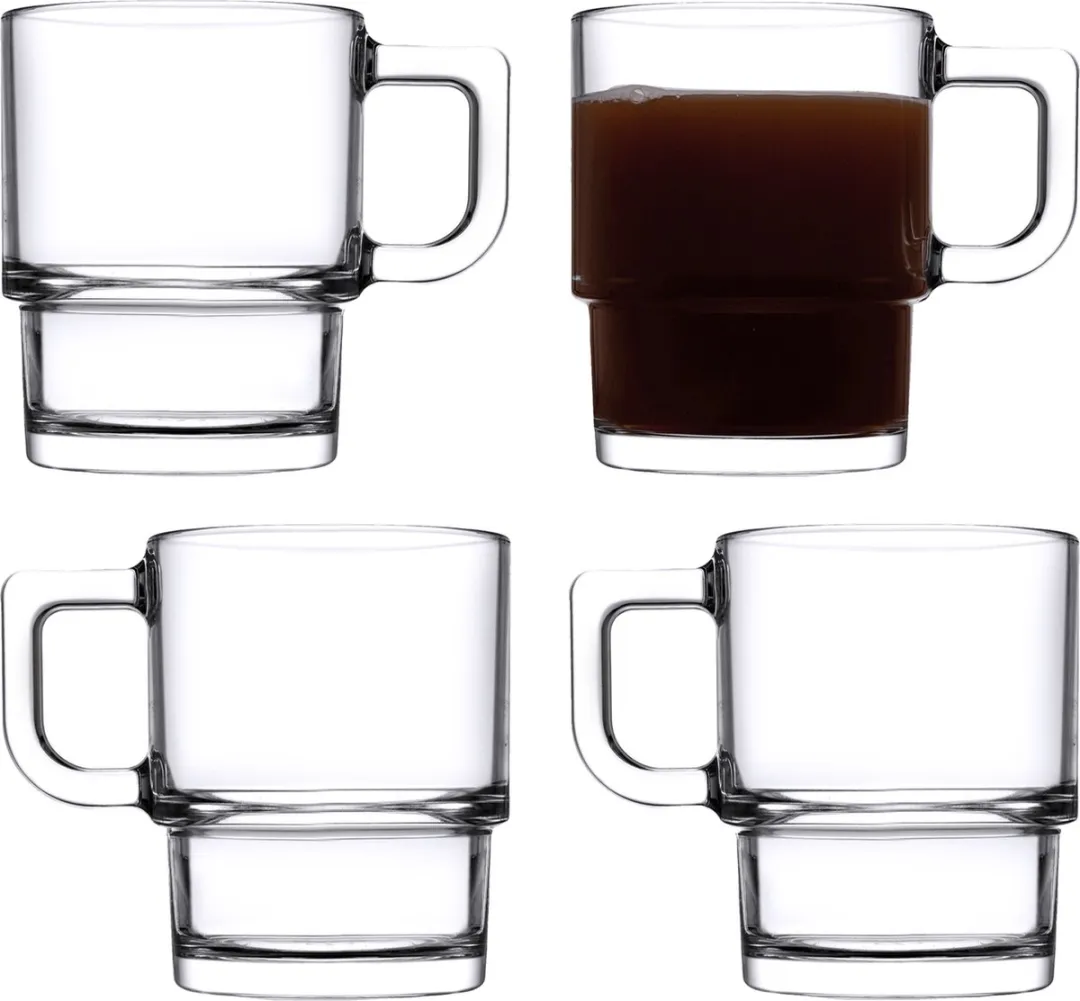 Pasabahce Cameron Koffie-/theeglazen Set 4x