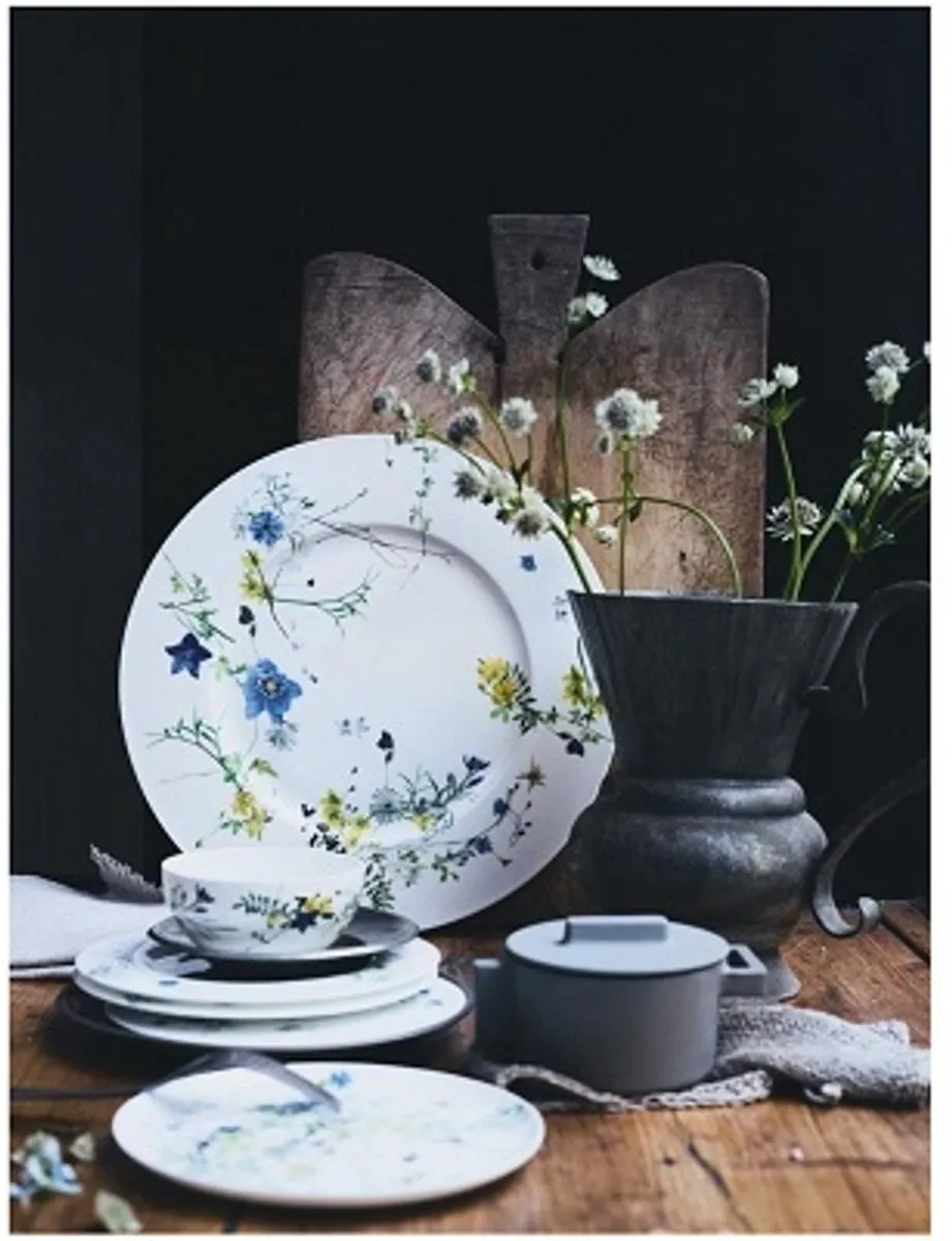 ROSENTHAL - Brillance Fleurs des Alpes - Ontbijtbord 21cm coupe