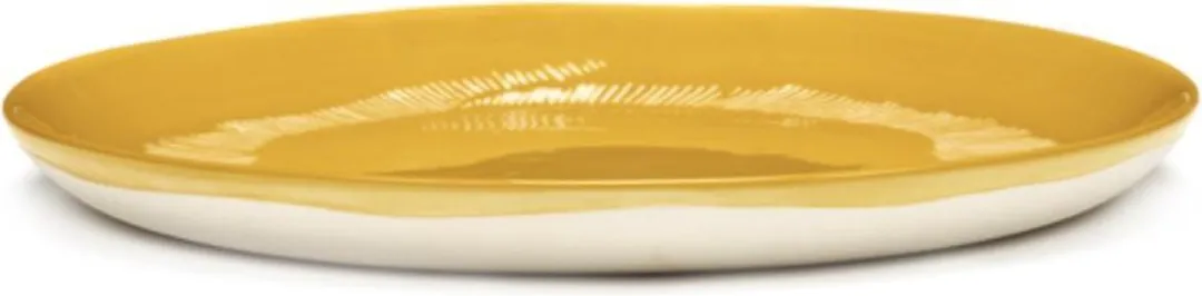 Serax Ottolenghi Feast Bord M - 22cm - Geel/Wit - 2 Stuks