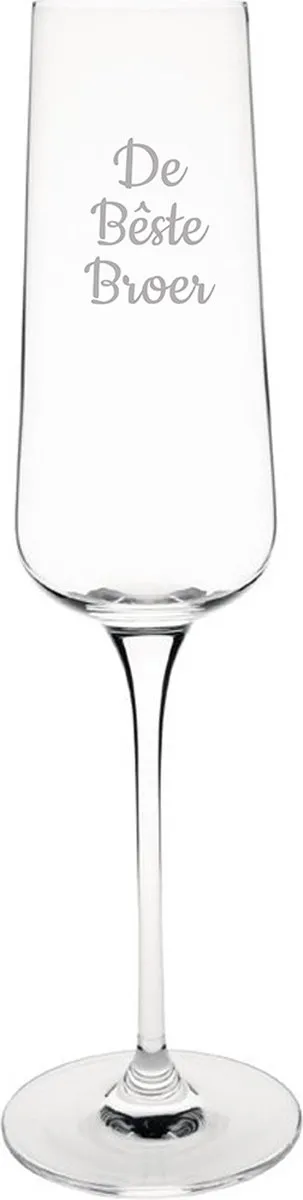 Olympia Gegraveerd Champagneglas 27cl - Beste Broer