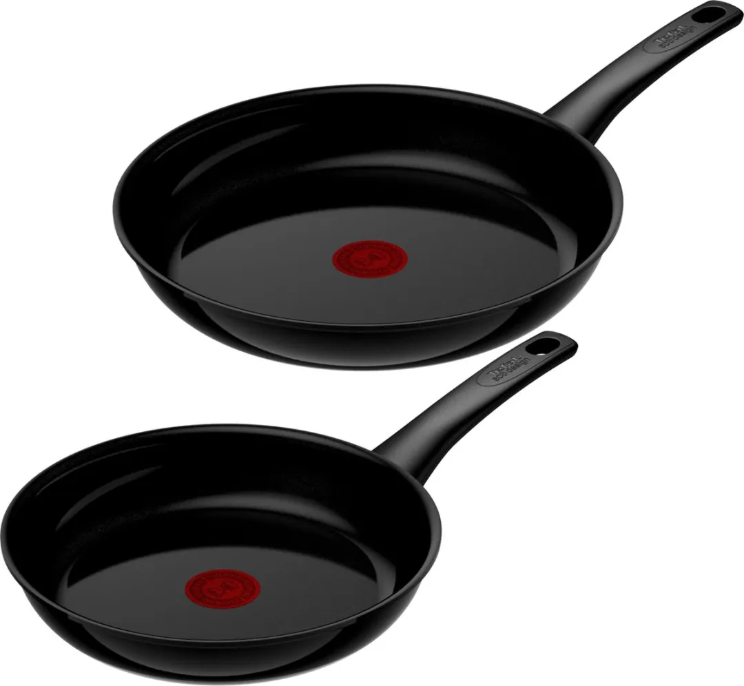 Tefal Renew Black ON Keramische Koekenpannenset 24 & 28cm - PFAS-vrij