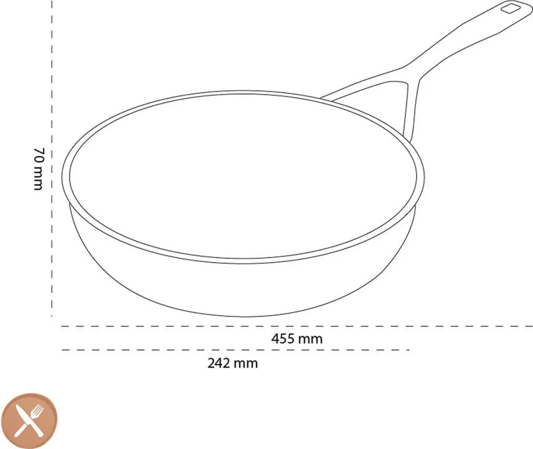 Demeyere Alu Pro 5 Ceraforce Hoge Bakpan 28cm - Zwart