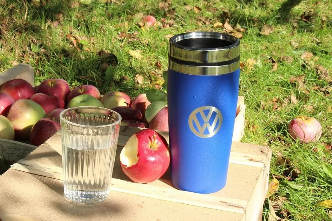 Volkswagen RVS Drinkbeker 400ml - Blauw