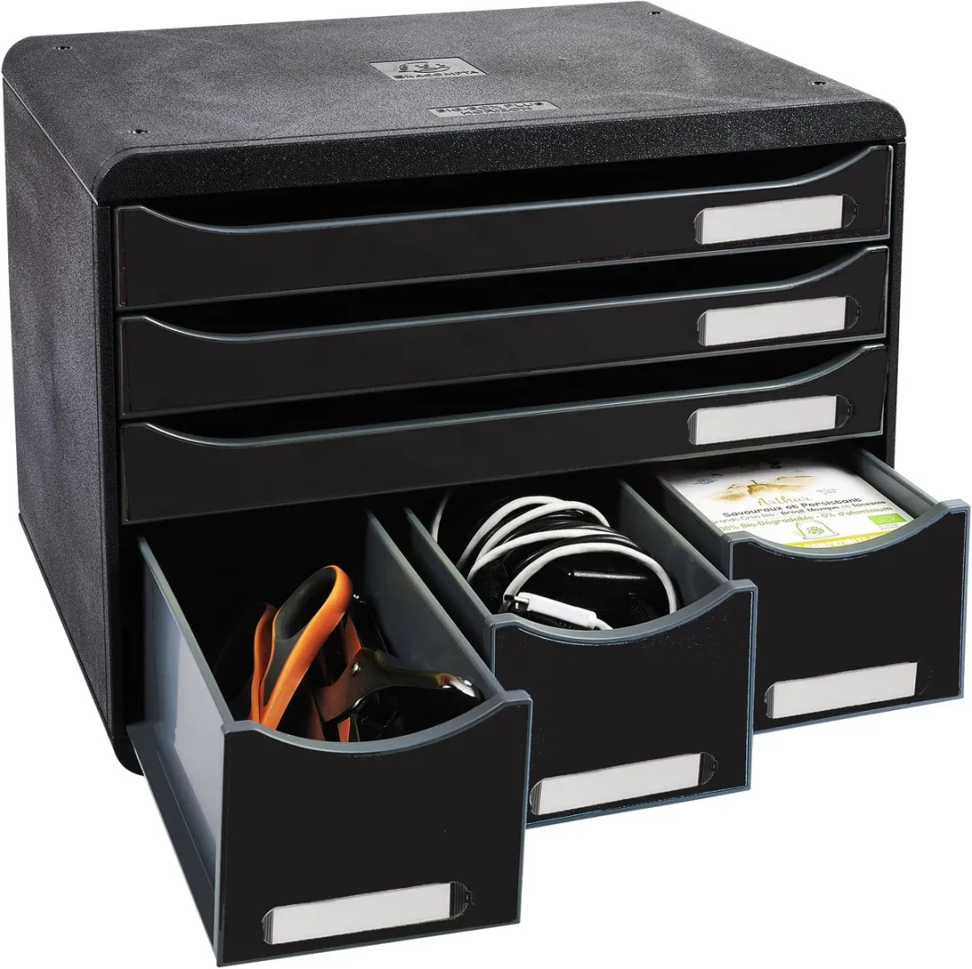 Exacompta Store-Box Maxi ECOBlack 306714D - 6 Vakken - Zwart