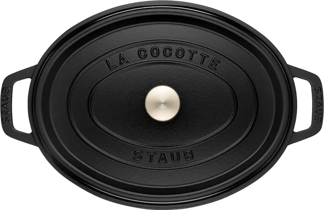 Staub Braadpan Ovaal 8L - Ø37cm - Zwart