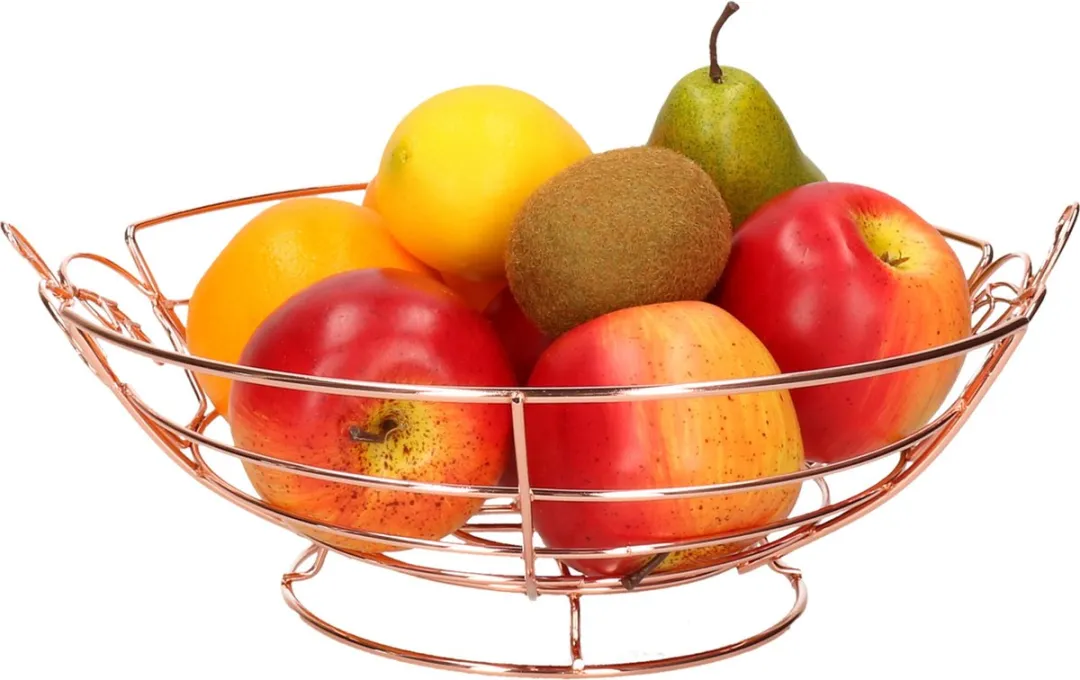 Cosy&Trendy Fruitmand Apple - Ø26cm Koper