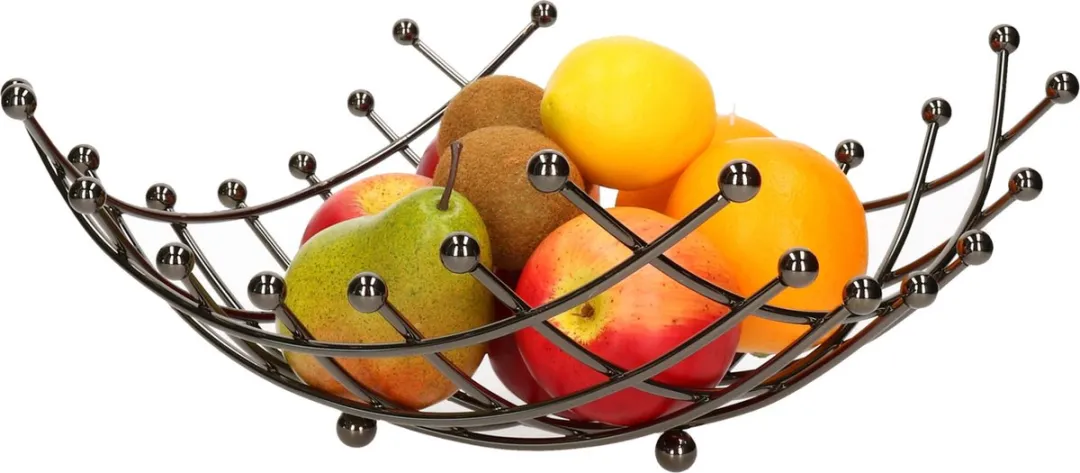 Cosy&Trendy Fruitmand Zwart - 31x31x13cm
