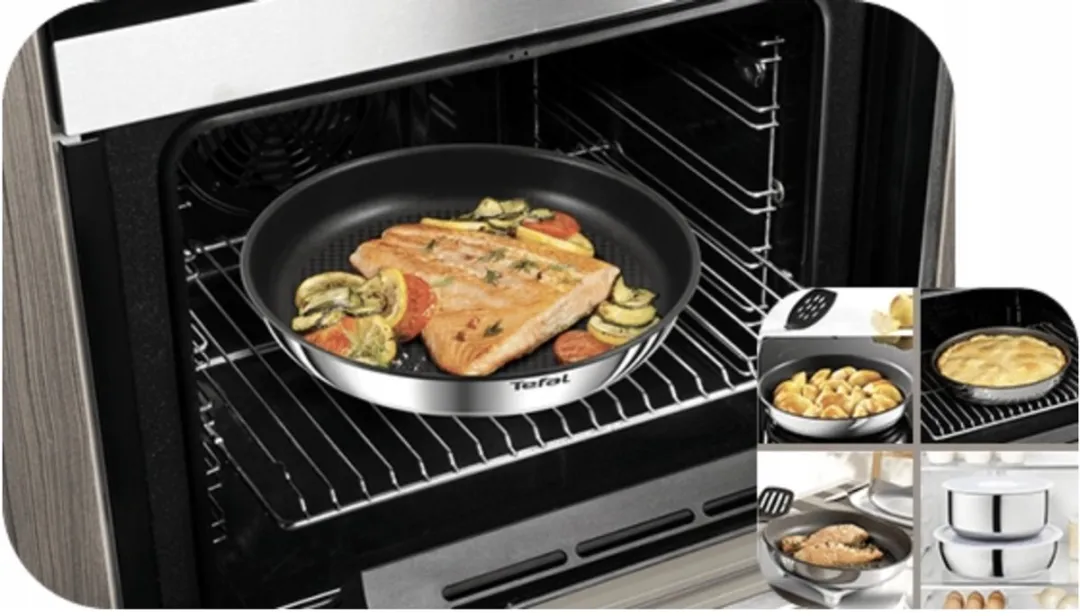 Tefal Ingenio Emotion Pannenset 24/28cm - 3-delig - Zilver - afbeelding 4 van 5