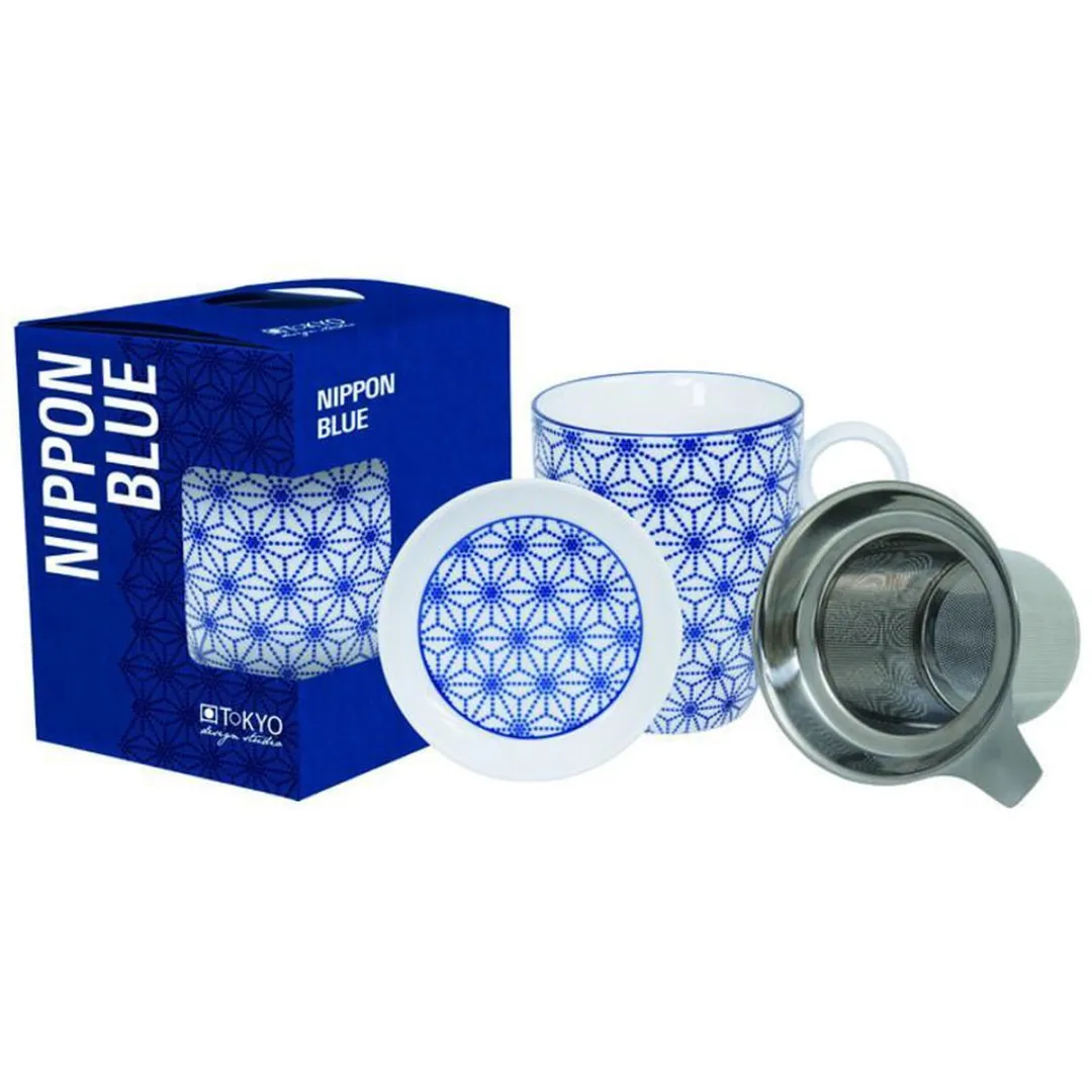 Tokyo Design Studio Nippon Blue Theemokset 380ml - 3 Stuks
