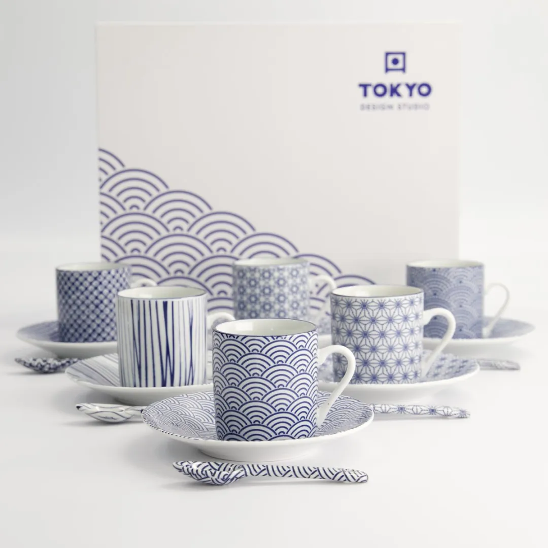 Tokyo Design Studio Nippon Blue Espresso Serviesset 18-delig