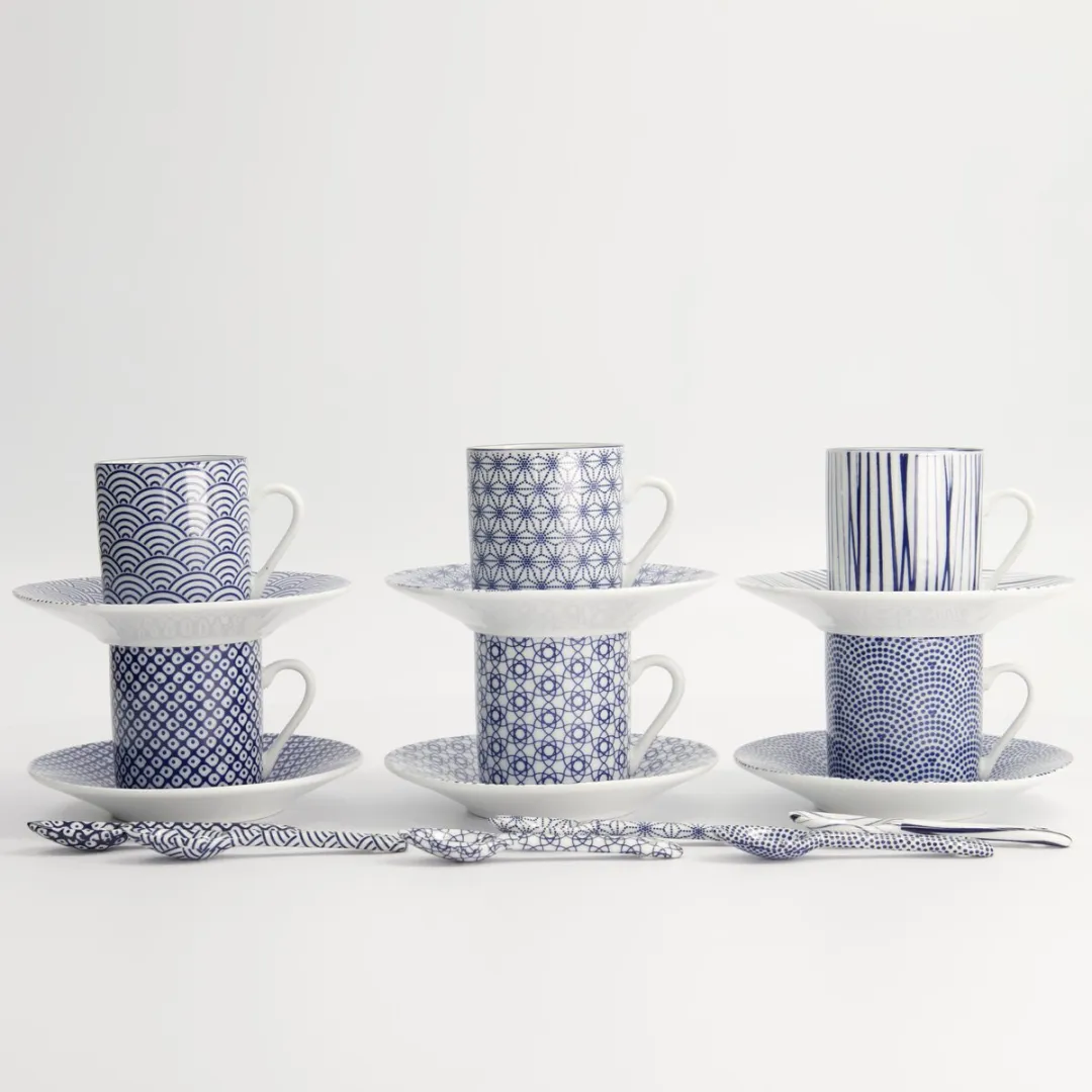 Tokyo Design Studio Nippon Blue Espresso Serviesset 18-delig - Porselein
