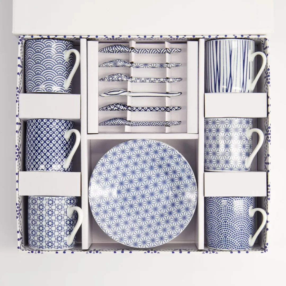 Tokyo Design Studio Nippon Blue Espresso Serviesset 18-delig - Porselein