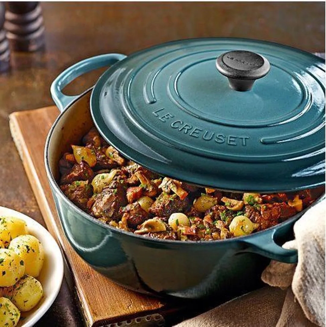 Le Creuset Braad-/Stoofpan Deep Teal Ø24cm