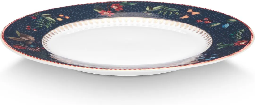 Pip Studio Berry Blues Ontbijtbord 21cm - Donkerblauw
