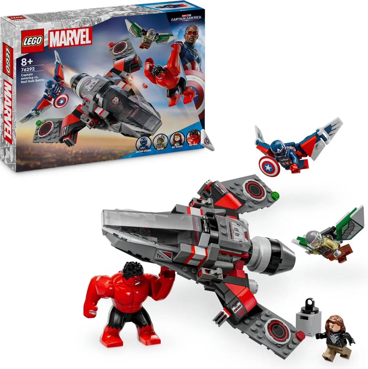 LEGO Marvel Captain America vs Rode Hulk 76292 - 223 Stukken