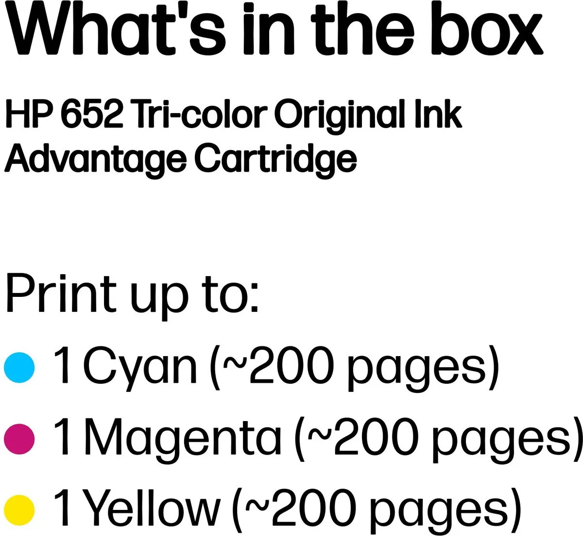 HP 652 Inktcartridge F6V24AE Kleur