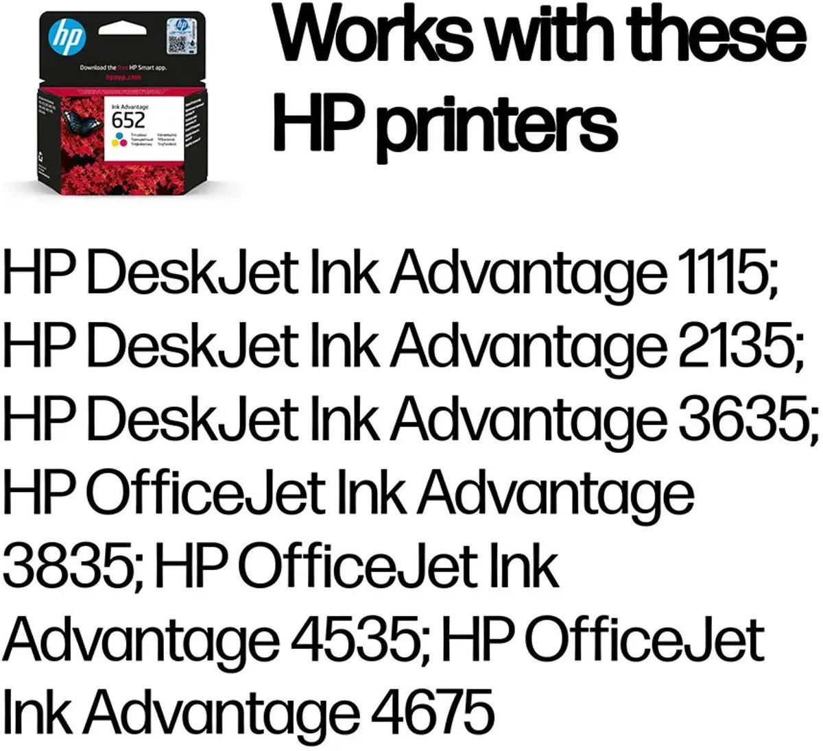 HP 652 Inktcartridge F6V24AE Kleur