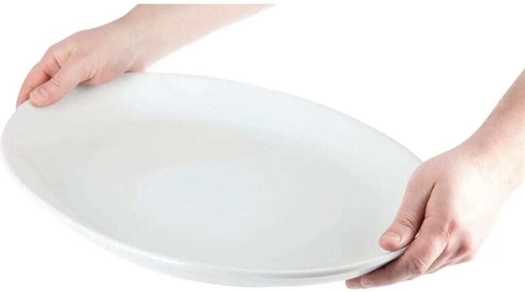 Olympia HTCC892 Diepe Ovale Schaal - Wit