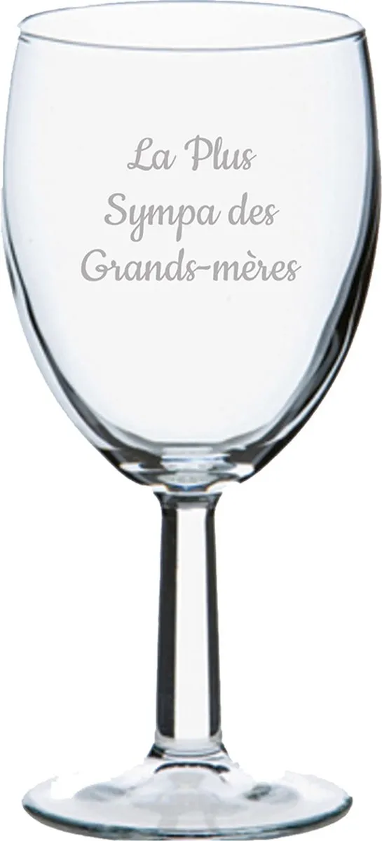 Pasabahce Wijnglas La Plus Sympa des Grands-mères 24,5cl