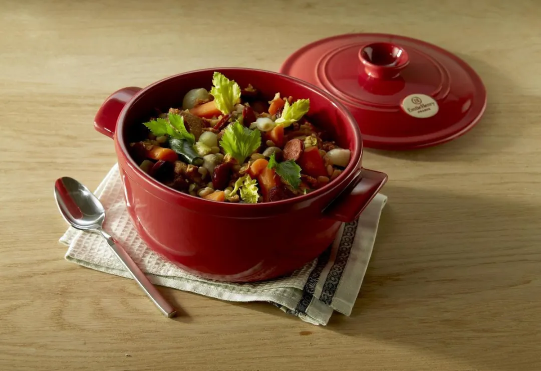 Emile Henry Grand Cru Kookpan Ø285mm - Rood