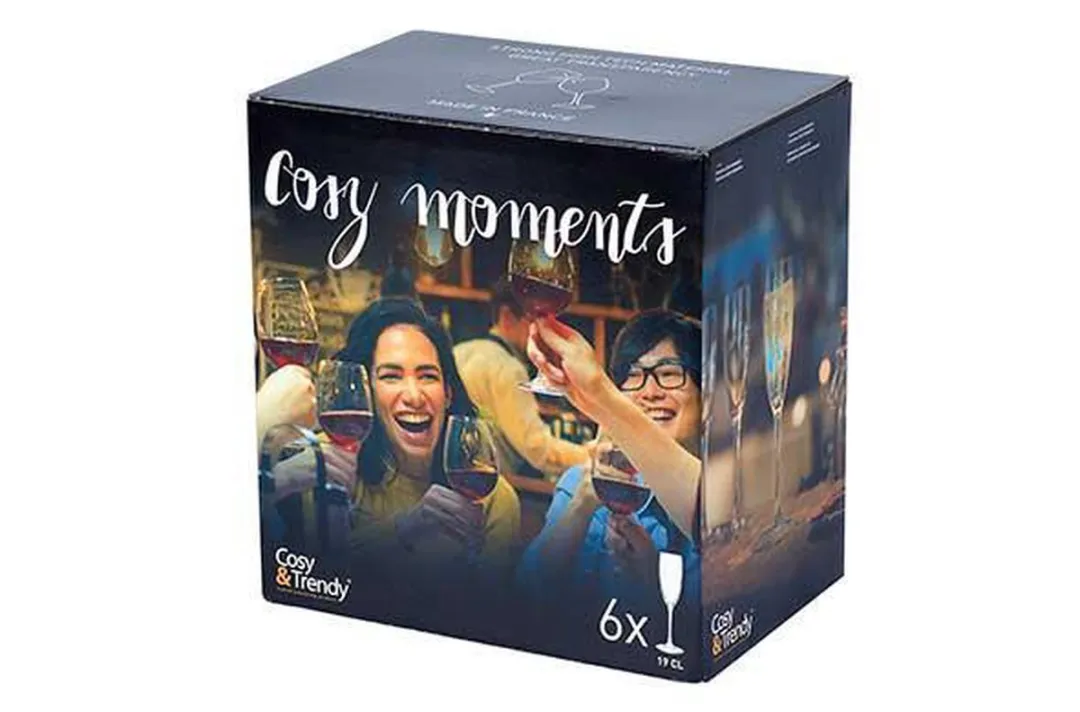 Cosy&Trendy Cosy Moments Champagneglas 19cl - Set van 6