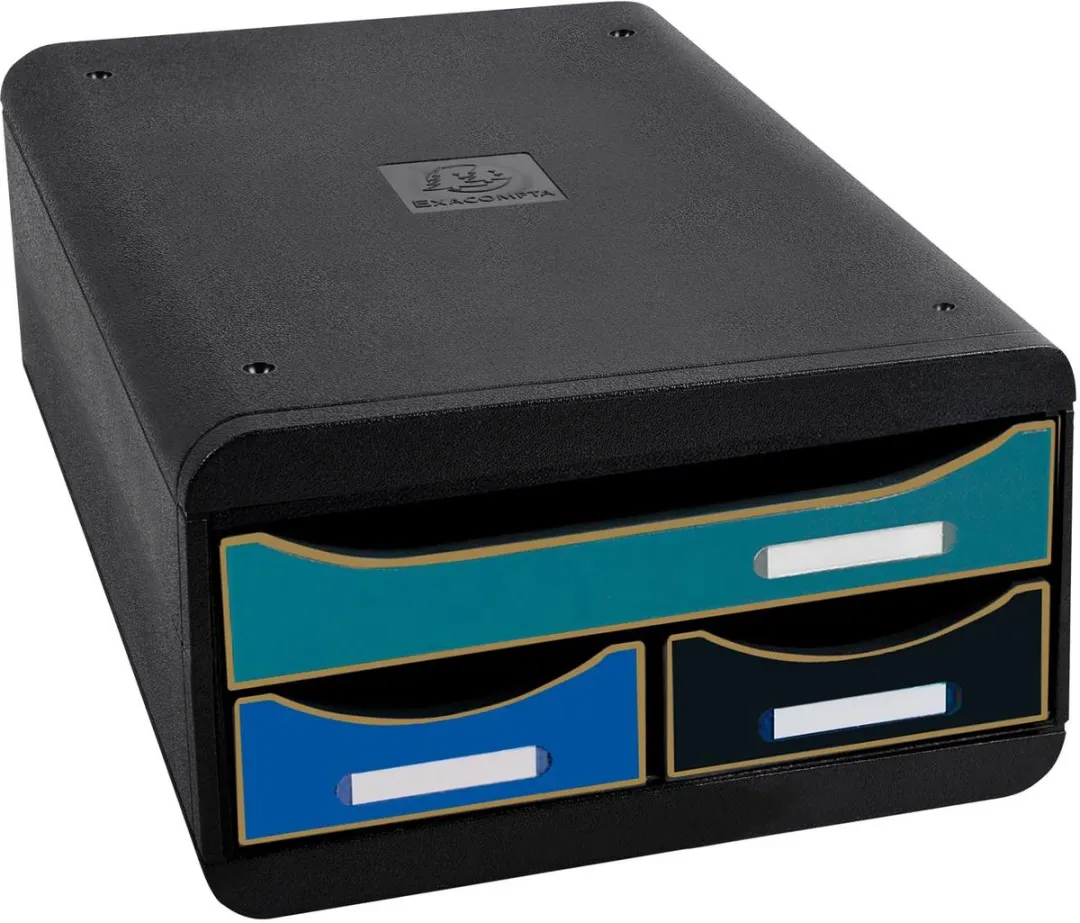 Exacompta Ladenbox Small 311505D - 3 Lades - Geassorteerd