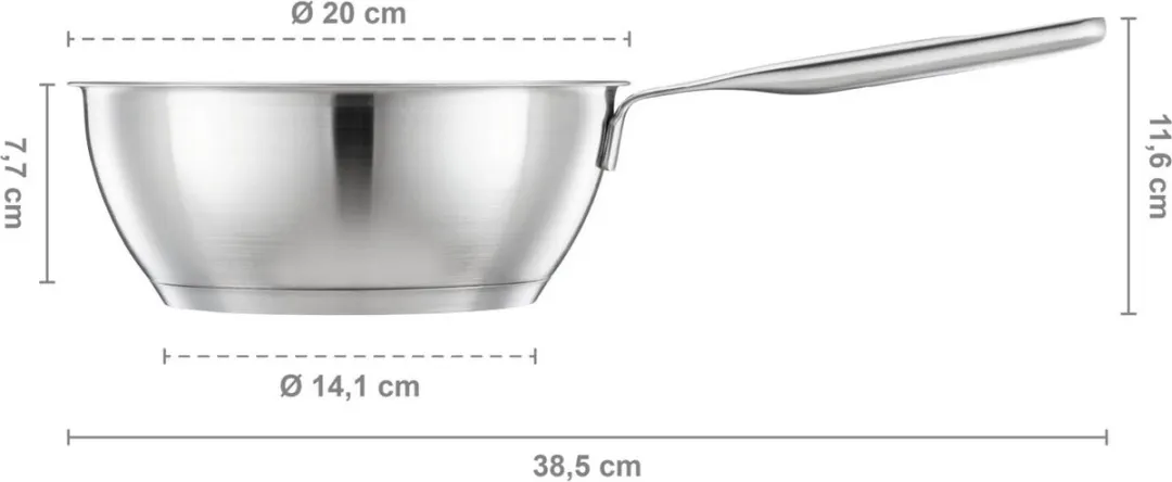 Fiskars All Steel Steelpan 2L - RVS