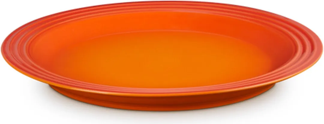 Le Creuset Aardewerken Dinerbord Oranjerood 27cm - 4 Stuks