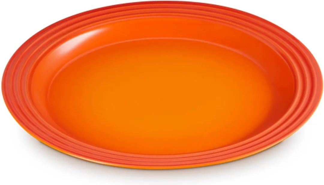 Le Creuset Aardewerken Dinerbord Oranjerood 27cm - 4 Stuks