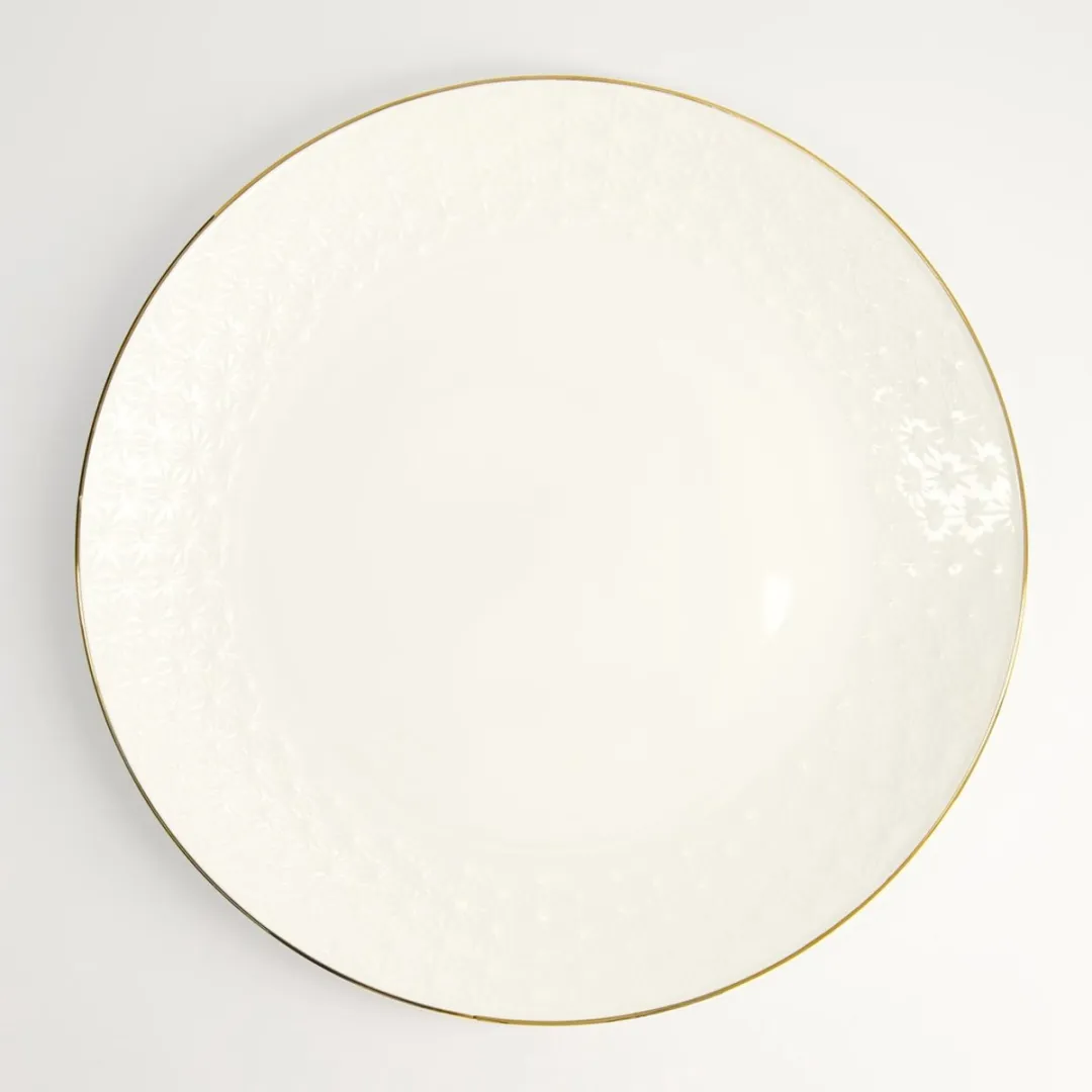 Tokyo Design Studio Nippon White Gold Rim Plate 30cm - Sterrenpatroon