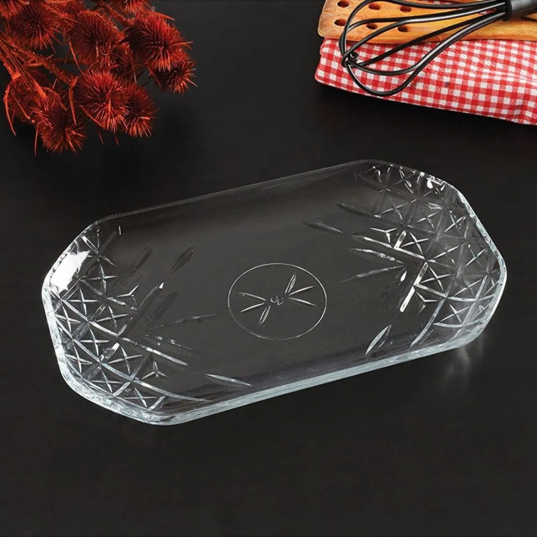 Pasabahce Timeless Ovaal Glas Serveerschaal 29.8x17.7cm