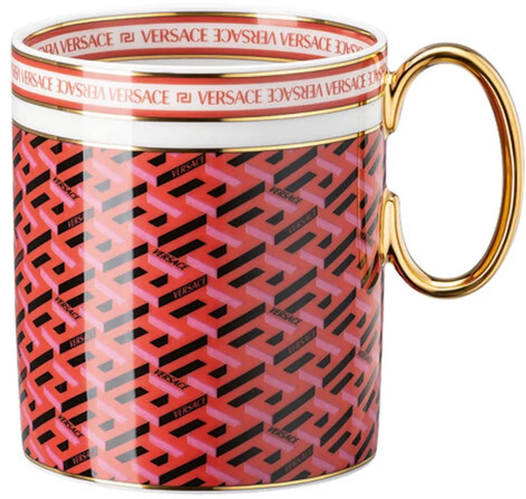 Rosenthal Versace La Greca Signature Mok - Rood