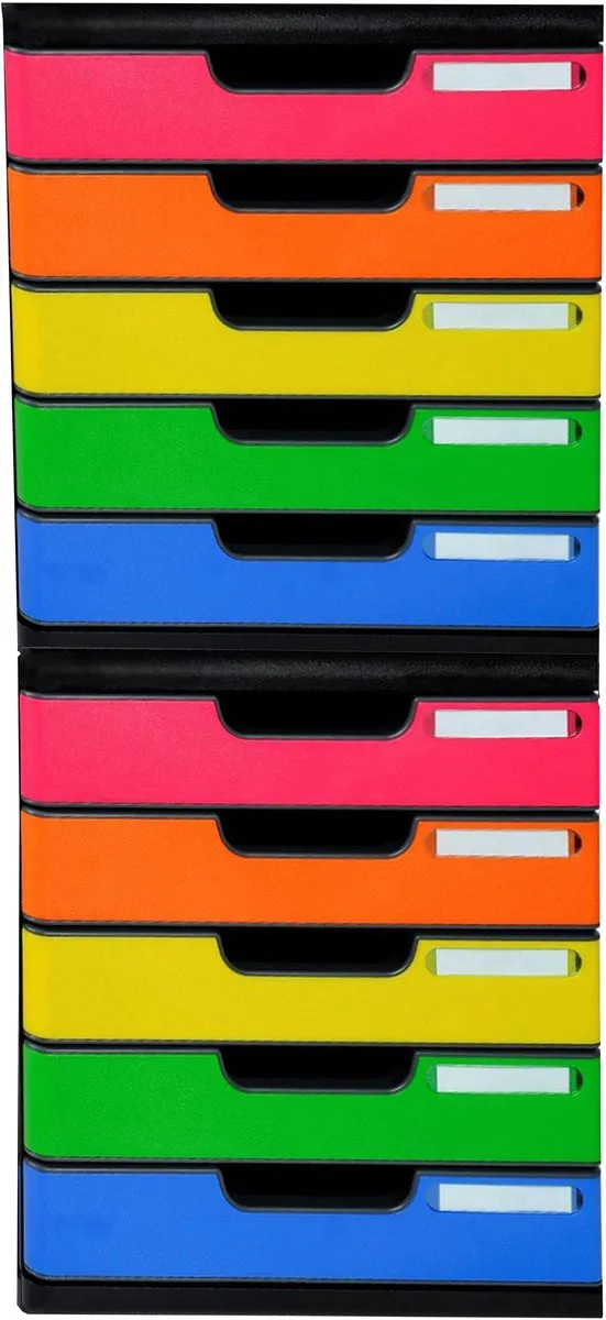 Exacompta MODULO A4 Ladenbox 5 Gesloten Lades - Harlekijn - afbeelding 6 van 6