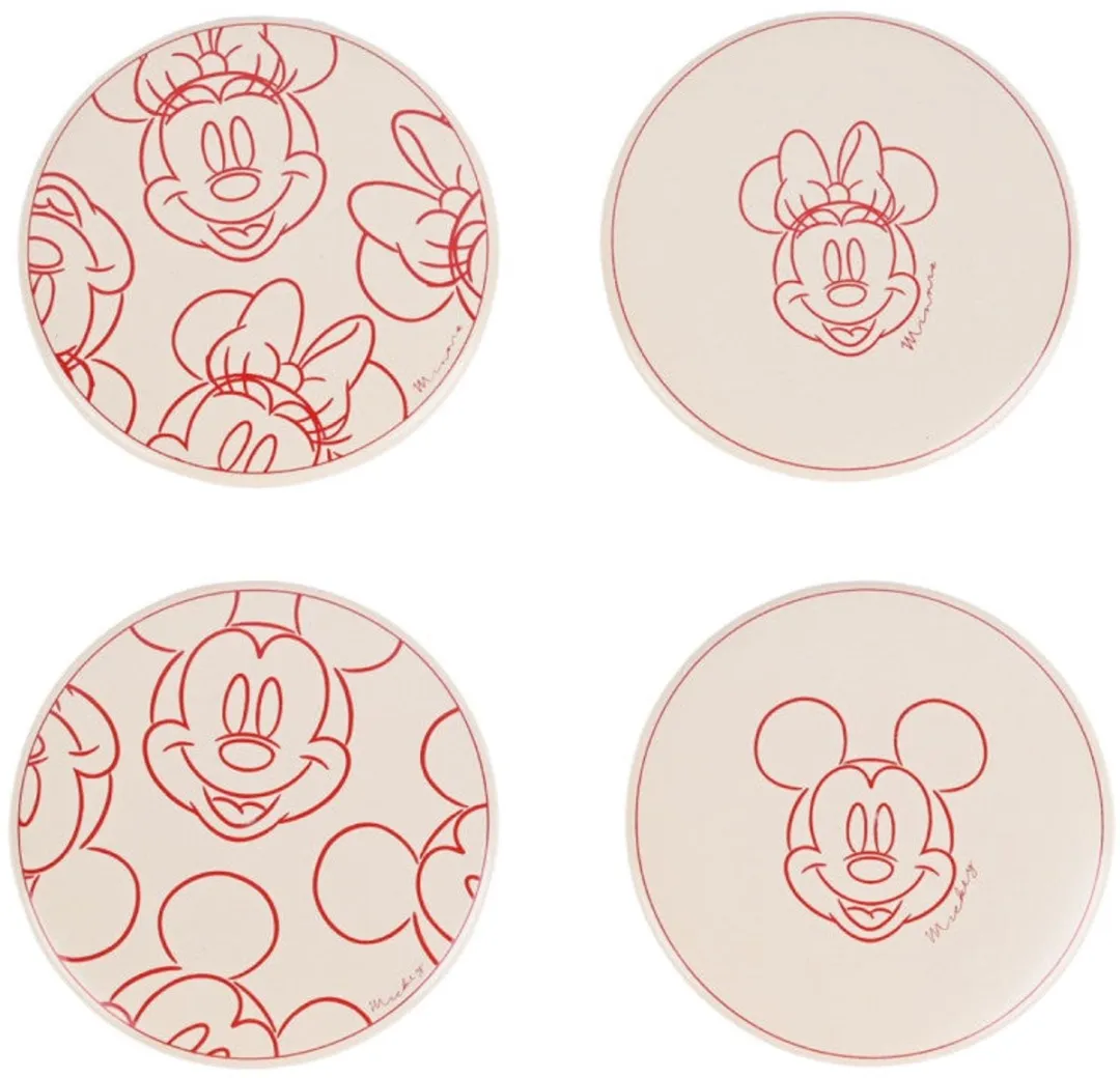 Disney Mickey & Minnie Mouse Valentijn Onderzetters