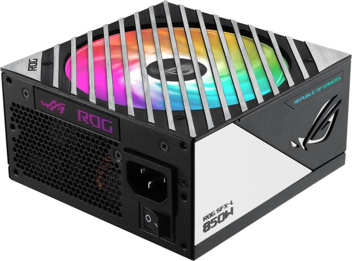 ASUS ROG Loki SFX-L 850W PSU - 90YE00N3-B0NA00 - Zwart/Zilver