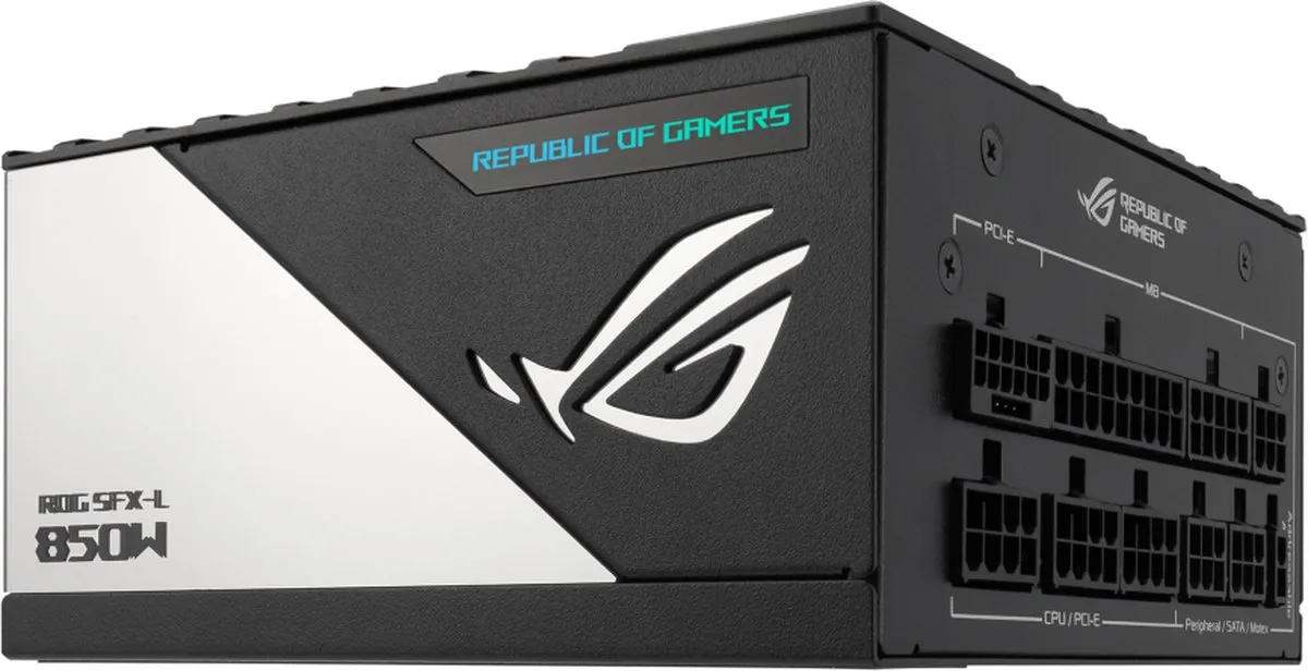 ASUS ROG Loki SFX-L 850W PSU - 90YE00N3-B0NA00 - Zwart/Zilver
