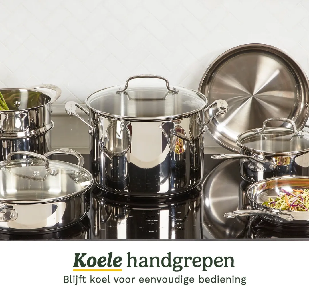 Cuisinart Chef’s Classic 7711G Pannenset 11-delig - RVS - Inductiegeschikt - afbeelding 6 van 6